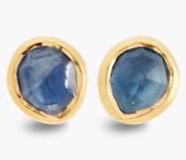 Ohrringe aus 18 KT. Gold-Vermeil mit Kyanit
