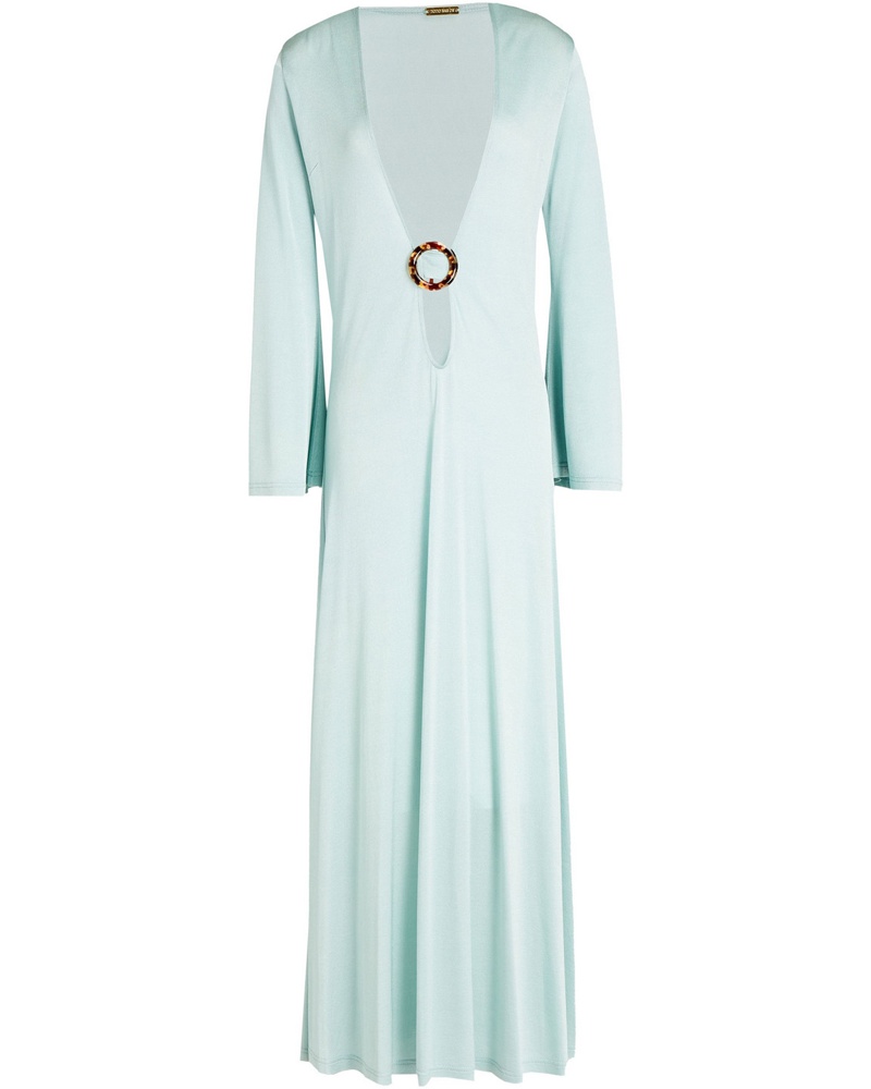Dodo Bar Or Damen Lin Maxikleid aus glänzendem Jersey mit Verzierung und Cut-outs
