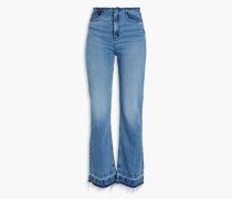 Peyton halbhohe Bootcut-Jeans inDistressed-Optik 26