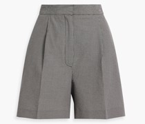 Marysia plissierte Shorts aus Seersucker aus einer Baumwollmischung mit Karomuster