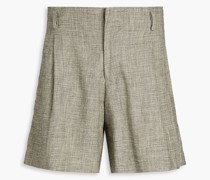 Shorts aus einer Baumwollmischung mit Falten 0