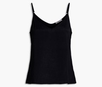 Top aus glänzendem Jacquard