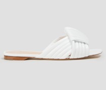 Sandalen aus Leder mit Knotendetail