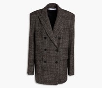 Doppelreihiger Blazer aus Woll-Tweed