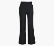 elierte Bootcut-Hose aus einer Wollischung