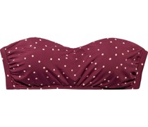 Lola Bandeau-Bikini-Oberteil mit Polka-Dots