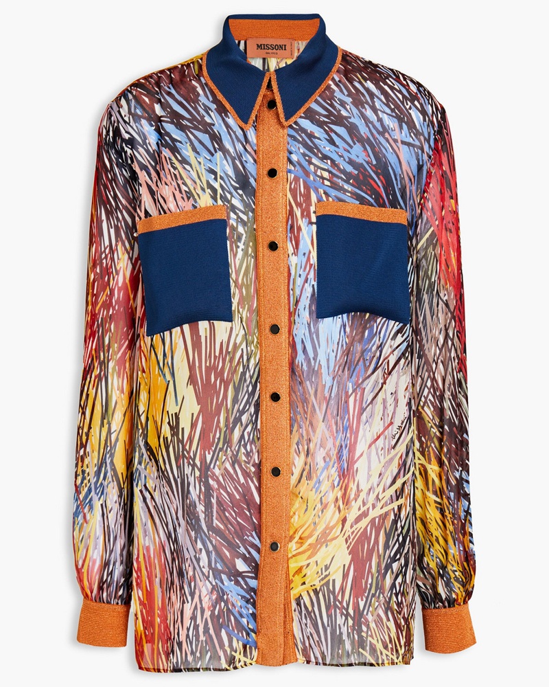 Missoni Damen Bedrucktes Hemd aus Georgette