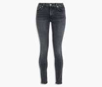 Cate halbhohe Skinny Jeans inausgewaschener Optik 23
