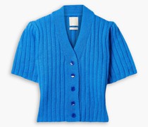 Gerippter Cardigan aus Kaschmir L