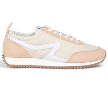 Retro Runner Sneakers aus recyceltem Shell mit Veloursledereinsatz