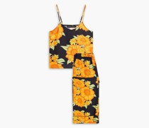 Pyjama aus Leinen mit floralem Print
