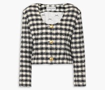 Karierte Jacke aus Tweed