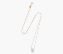 Kette aus 14 KT. Gold mit Diamanten