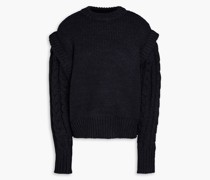 Billy Pullover mit Zopfstrickmuster