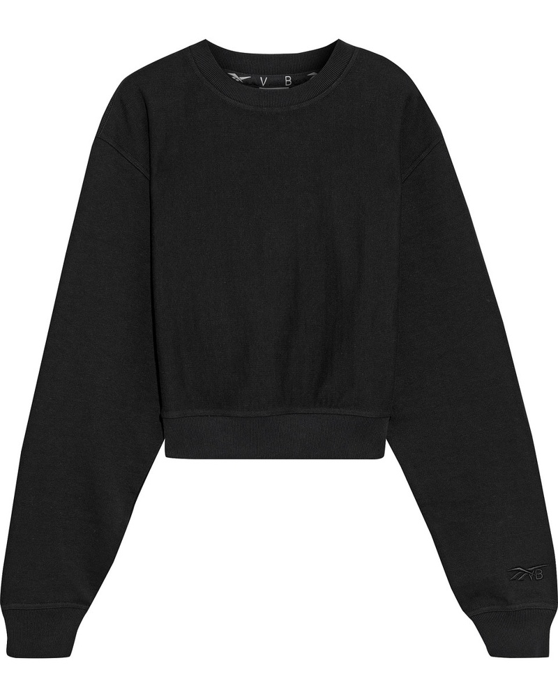 Reebok Damen Cropped Sweatshirt aus Baumwollfrottee XN7820