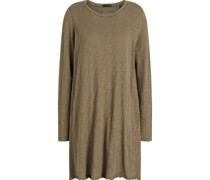 Minikleid aus Baumwoll-Jersey mit Flammgarneffekt S