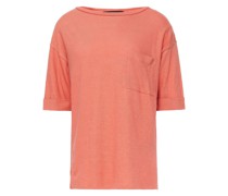 T-Shirt aus Jersey aus einer Baumwoll-Leinenmischung