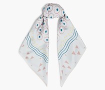 Schal aus Seiden-Twill mit Print