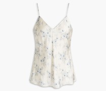 Raine Top aus Seidensatin mit floralem Print