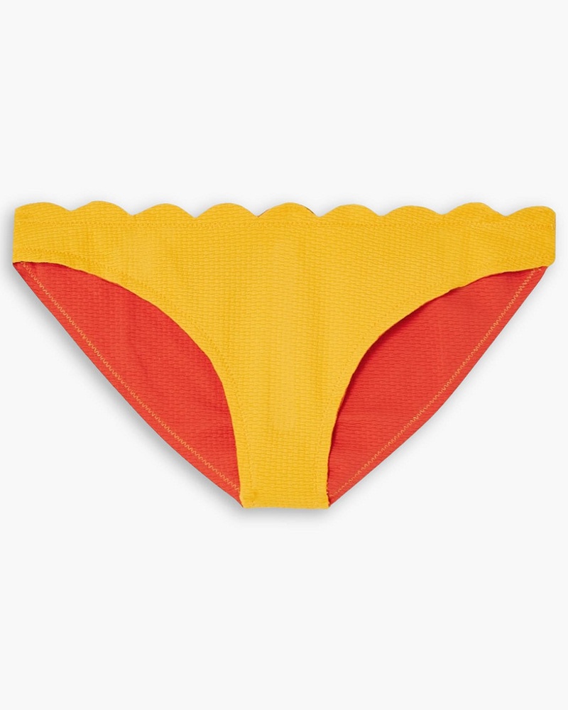 Marysia Damen Santa Barbara halbhohes Bikini-Höschen aus strukturiertem Stretch-Crêpe