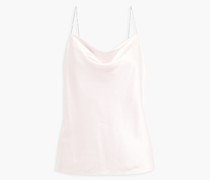 Top aus Satin aus einer Seidenmischung