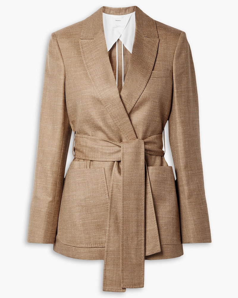 Barbara Casasola Damen Giorgio Blazer aus einer Woll- Seiden-Leinenmischung