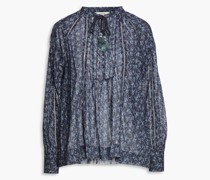 Dracha bedruckte Bluse aus Baumwolle