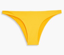 Hoch sitzendes, geripptes Bikini-Höschen