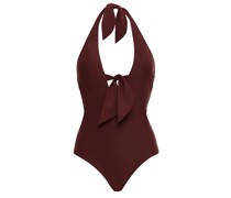 Bridget Neckholder-Badeanzug mit Knotendetail