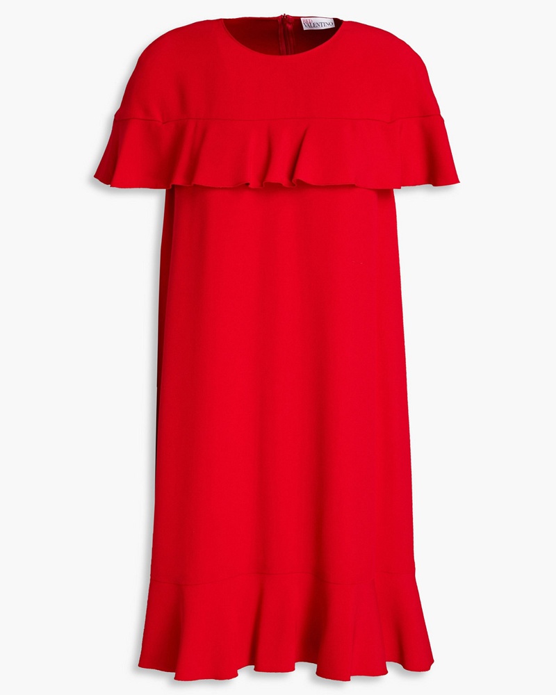 RED Valentino Damen REDValentinoMinikleid aus Cady mit Rüschen