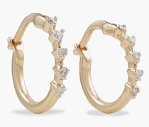 Ohrringe aus 14 KT. Gold mit Diamanten