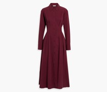 Charlotte Hemdkleid inMidilänge aus einer Lyocellmischung mit Falten