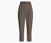 Cropped Karottenhose aus Tweed