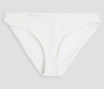 Lily ribbed terry low-rise bikini briefs
