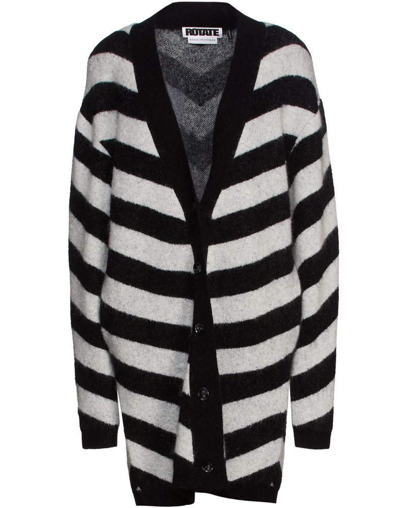 ROTATE Birger Christensen Damen Kayana Strickcardigan mit Streifen OG10471 ROTATE Birger Christensen Damen Kayana Strickcardigan mit Streifen OG10471