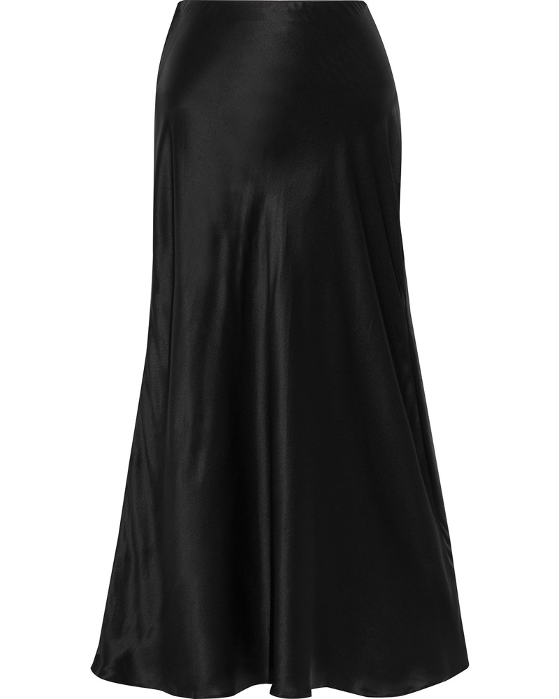 Iris & Ink Damen Mirabelle Midirock aus Seidensatin