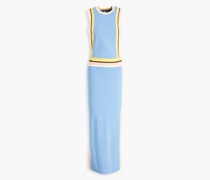 Jaden gestricktes Midikleid mit Streifen