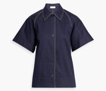 Oberteil aus Baumwoll-Twill
