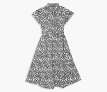 Virginia Kleid aus Baumwollpopeline mit floralem Print und Cut-outs