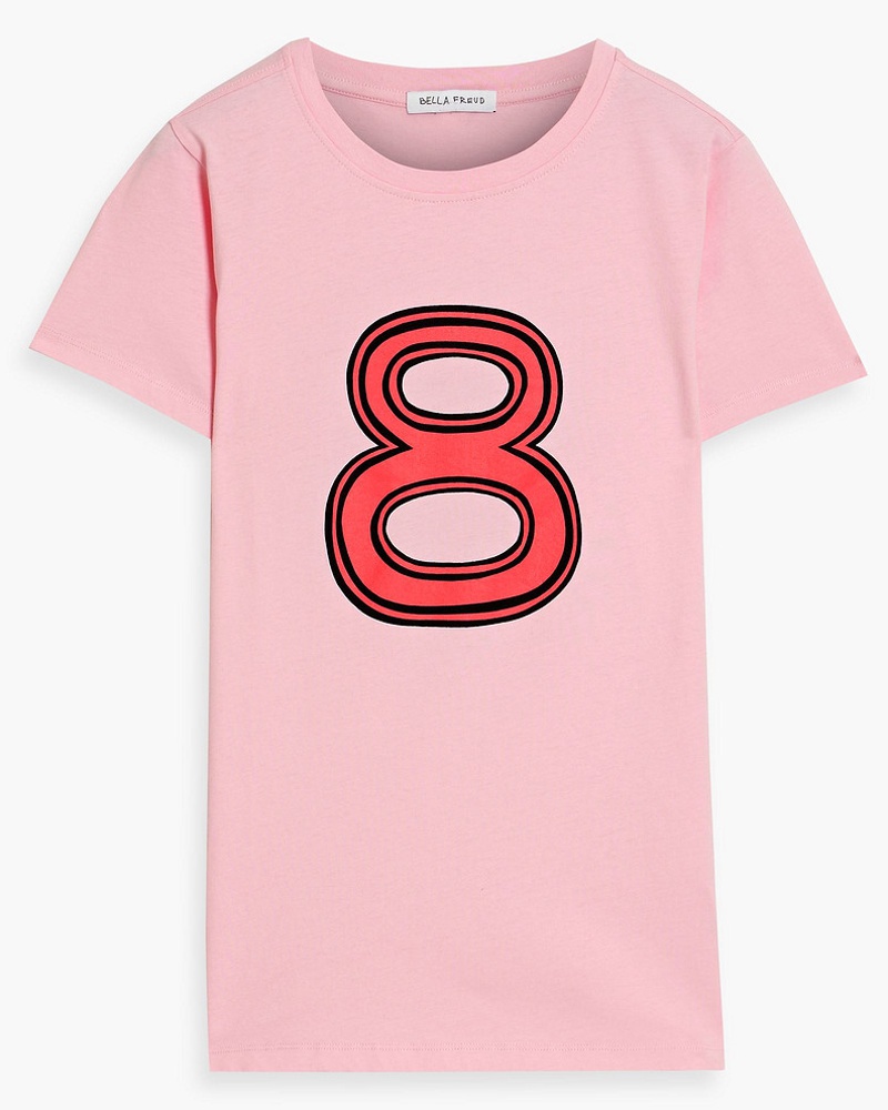 Bella Freud Damen T-Shirt aus Baumwoll-Jersey mit Print S