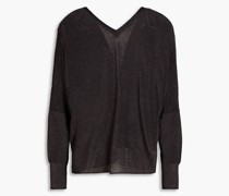 Zeo Strickpullover mit Metallic-Effekt 0