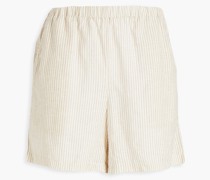 Maye Shorts aus einer Modal-Leinenmischung mit Streifen