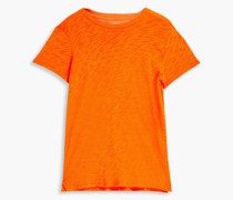 T-Shirt aus Baumwoll-Jersey mit Flammgarneffekt