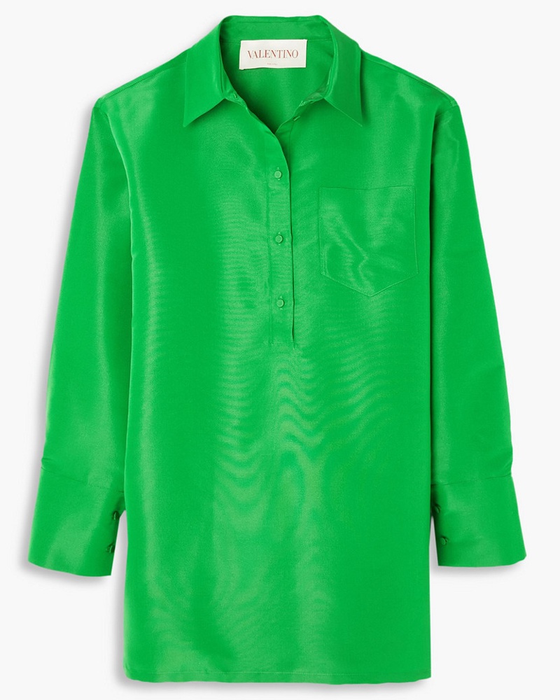 Valentino Garavani Damen Oversized-Hemd aus Seiden-Faille Valentino Garavani Damen Oversized-Hemd aus Seiden-Faille