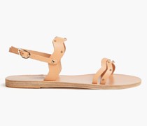 Chania Slingback-Sandalen aus Leder mit Nieten