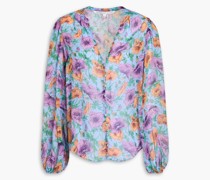 Syden Bluse aus Seiden-Georgette mit floralem Print