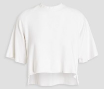 Cropped T-Shirt aus Stretch-Jersey