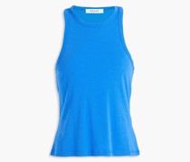 Ringer Tanktop aus Baumwoll-Jersey mit Stickereien