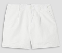Boy Shorts aus einer Leinen-Baumwollmischung mit Falten