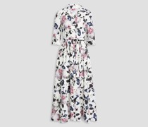 Kasia Hemdkleid aus Baumwollpopeline inMidilänge mit floralem Print